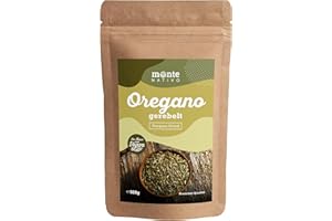 Oregano Monte Nativo (500g) - Suszone Oregano idealne do gotowania, Pizzy, Makaronów i Herbaty Oregano - Delikatnie suszone i wcierane dla maksymalnego Aromatu