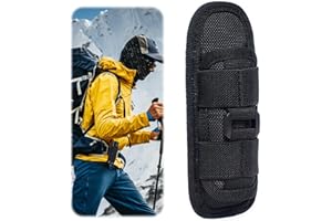 MIUNPRI Borsa Torcia,Materiale Poliestere Torcia Tattica Caso,Torcia Borsa Multifunzionale Dumping Caso Bastone per Uomini all'Aperto Caccia Campeggio Escursionismo(Nero)