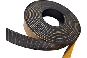 DEVELORY SBR Splitterschutz PREMIUM + / LÄNGE 0,25 bis 10m - passend für Makita Führungsschiene 194418-6 - stark selbstklebend,Gitter verstärkt, Deckpapier einfach lösen - 141cm lang- Gummi Spanreißschutz