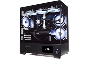 ionz Gaming PC - Desktop Computer, AMD Ryzen 7 5700X, NVIDIA RTX 5060,16GB RAM 1TB NVMe SSD, 360 mm AIO Cooler, Windows 11, 500W 80+ PSU, WiFi, Aether Vision, Black