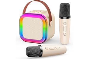 Dislocati Regalo Niña 3-12 Años, Microfono Karaoke Juguetes Niños 3-12 Años Karaoke 2 Microfonos Inalambricos Regalo Niño 4-12 Años Micrófono Karaoke Niños Juguete Niña 3-12 Años Regalo Navidad