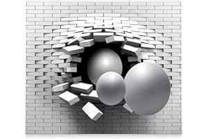 murando Papier peint intissé 350x256 cm Décoration Murale XXL Poster Tableaux Muraux Tapisserie Photo Trompe l'oeil– balle 3D a-A-0146-a-a