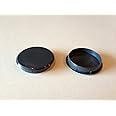 Hinge and Bracket Supplies Pack of 10 35mm Hole Covers for Cupboard Hinge Dark Grey