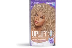 SoftSheen - Carson Dark and Lovely Uplift Hair Bleaching Kit for Dark Hair, Bleach Blonde Hair Dye Kit Includes Hair Bleach Powder, Cream Developer and Hair Toner, Bleach Blonde, 1 Kit