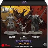 Wildspire DND Minyat&uuml;rleri i&ccedil;in 3 B&uuml;y&uuml;k Canavar G&uuml;&ccedil;lendirici Seti - Sharkenbear, Lamia, Archdevil - D&amp;D Minyat&uuml;rleri i&ccedil;in B&uuml;y