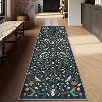 Haustierfreundlicher Läuferteppich 60x180 Cm - Rutschfeste Gummi-Unterseite, Maschinenwaschbar, Weiß