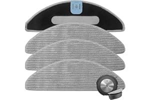 MOUPAA Kit di 4 panni per mocio per robot iRobot Roomba Combo i5, i5+, j5, j5+, J5+, pezzi di ricambio per robot aspirapolvere