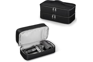 SITHON Torba Podróżna na Suszarkę Dyson Supersonic, Dwuwarstwowa Torba do Przenoszenia Airwrap Styler, Prostownicy Corrale i Suszarki Jonowej AC Silnika 1800 W (Tylko Torba)