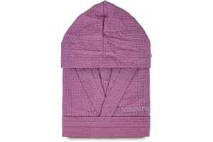 Nada Home Accappatoio nido d'ape unisex uomo donna Sommaruga 350gr tasche e cappuccio 4219