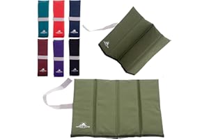 OUTDOOR WORLD BE ACTIVE Outdoor World Tapis d'assise Pliable – Isolation Thermique, imperméable, résistant à l'humidité, Coussin de siège Portable – Coussin d'assise léger pour Camping, randonnée, pêche, Plage (Olive)