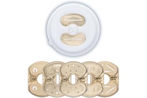 Pastidea - Set mit 6 Formen: Pappardelle 15mm, Mafalde, Spaghetti Chitarra 2,5mm, Tagliatelle 6mm, Fusilli Calabresi und Spaghetti 2mm kompatibel mit Philips Pasta Maker Avance und Serie 7000