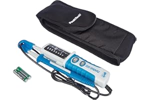 PeakTech 1095 – Probador de voltaje de CA/CC de 2 polos con pantalla LED, protección contra polvo y agua (IP64), voltaje de CC y CA, probador de continuidad, voltímetro de 12V - 690V
