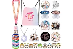 ZHENGGE Kpop Twice Geschenkset mit Kordelzugbeutel, Rucksack, Accessoires inklusive