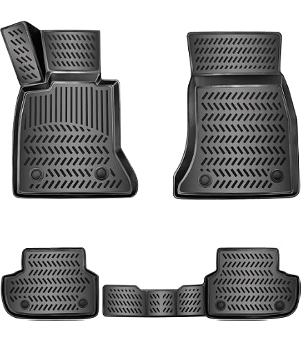 MOTOS 3D Rubberen Vloermatten Set BMW 5 Serie G31 2017-2023 - All Weather Bescherming