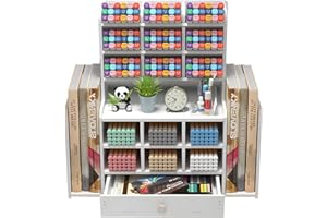 Kaishuai Organizzatore da scrivania,Bianco Organizer da scrivania,Organizzatore di cancelleria con cassetto e porta penne,Portapenne multifunzionale,Portaoggetti da scrivania,organizer da tavolo