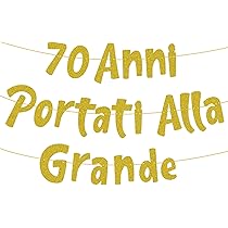 Striscione 'L'Uomo, Il Mito, La Leggenda' In Glitter Oro - Decorazione Per Compleanni E Pensionamenti - Foto 3