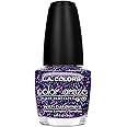 L.A. COLORS Color Craze Nail Polish, Aqua Crystals CNP448