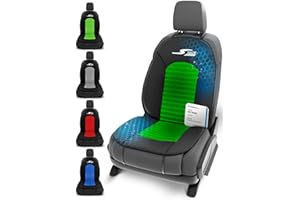 Walser CarComfort Cubierta del Asiento del Coche S-Race, Premio Muy Bueno* Cubierta del Asiento Universal y la Almohadilla projectora Verde/Negro