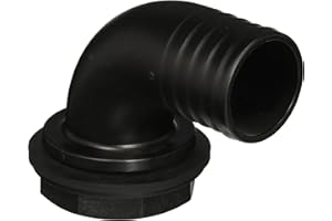 TIERRA GARDEN Garantia Überlaufbogen für Regentonnen (ø 51 mm, mit Schlauchanschluss und Kontermutter, Überlaufhahn für Regenwassertonnen) 330043