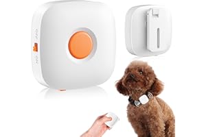 CARMELIE Dog Training Device No Shock, Dogs Training Collar Clip with Remote, Safe & Humane Vibrating Dog Clicker, One-Touch Operation, for Beginner Pet Trainer for 5-15 lbs Small Medium Large Dogs