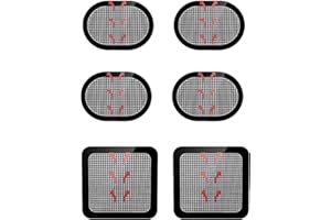 QUEAMBLER Électrode de Ceinture, Électrodes Corps Coussinets Gel adhésif pour Toutes Les Ceintures Abdominales