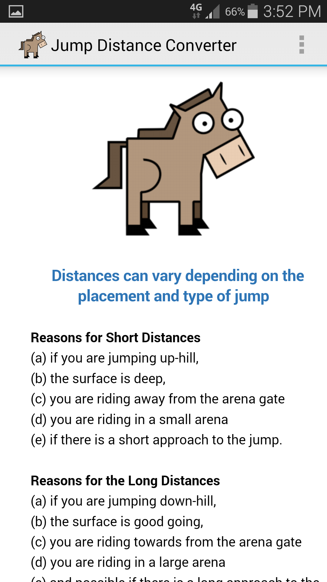 Show Jumping Distance Converter Amazon.co.uk Appstore for Android