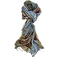 100% Pure Silk Scarf Woman's Scarves Shawl Wrap Hand Painted Silk Scarf