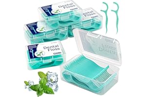 ORIMIO 300 pz. Filo Interdentale in UHMWPE con Sapore di Menta Piperita con Scatola di Conservazione Igienico e Portatile, Cura Dentistica per Tutta Famiglia (5×60pcs)