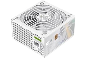 ‎GAMEMAX GAMEMAX GP-750B Zasilacz PC 750W, niemodularny, 80 Plus Bronze, DC-to-DC, wentylator HDB 140 mm, płaskie czarne kable, 9 zabezpieczeń, 5 lat gwarancji, biały