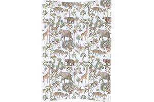 GENERIC Ceba Deluxe Unisex Wedge Anti Roll Nappy Baby Changing Mat with Curved Sides - Coloured Safari Animals