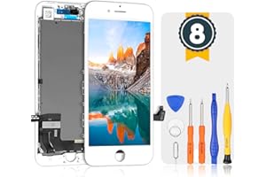 bokman Display Reparaturset kompatibel mit Weiß iPhone 8 (inkl. Glas, Retina LCD, Touchscreen), Passendes Profi-Werkzeugset enthalten