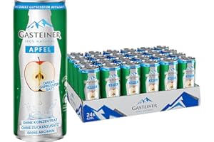 ‎GASTEINER Gasteiner 100% natural | 330ml Dosen | prickelndes Wasser mit frischem Apfelsaft | Kohlensäurehaltig