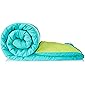 Amazon Brand - Solimo Microfiber Reversible Comforter, Double (Aqua Blue & Olive Green, 200 GSM)