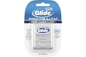 Oral-B, Glide Pro-Health Fil de nettoyage en profondeur, menthe fraîche, 43 m