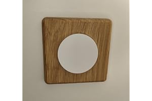 HANDMADE Plaque carrée en bois pour interrupteur/prise (Compatible Schneider® Odace)