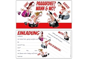 ‎BREITENWERK 12er Set KOLLEGEN Einladungskarten - edle & witzige Einladungen zum Geburtstag für Erwachsene Mädchen Jungen Kindergeburtstag Party von BREITENWERK