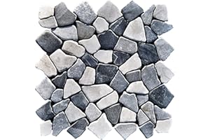 Mosaikfliesen Naturstein - M-008 - Marmor Mosaik Bruchsteinmosaik Natursteinfliesen - Fliesen Lager Verkauf Stein-Mosaik Herne NRW