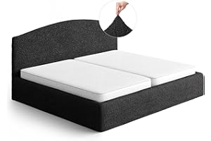 ‎PAULATO PAULATO Husse für Kingsize-Bett über das Kopfteil und Grundgestell rüberziehen, Husse für Boxspringbetten 180-220cm Mikrofaser, bi-elastisches, kratzfestes und maschinenwaschbares Gewebe Made in Italy