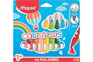 MAPED Feutre COLOR'PEPS Maxi, étui carton de 12,