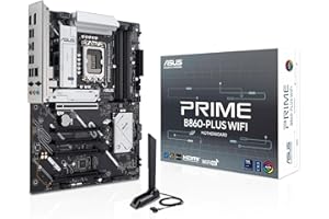 ASUS PRIME B860-PLUS WIFI, Scheda Madre Intel ATX, 8+1+1+1 Fasi di Alimentazione, Slot DDR5, PCIe 5.0, 2 Slot M.2, WiFi 6E, Ethernet Realtek 2.5 GB, DisplayPort, HDMI, USB-C 20 Gbps, Nera