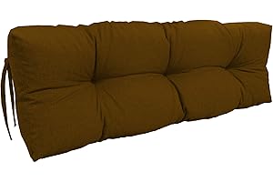 chilly pilley Coussin De Palette EU Flocons De Mousse pour Meublespalette Dossier De Canapé Coussin De Siège Coussin Latéral Ensemble Coussins Nombreuses (Coussin De Dos 120 x 40 Marron)