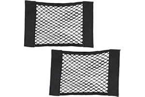 SRLWMYI Rete di protezione universale per bagagliaio, con chiusura in velcro per auto/SUV, in nylon, 40 x 25 cm, set da 2 pezzi