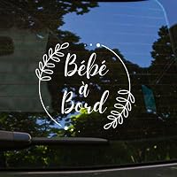 Autocollant 'Princesse à Bord' 20cm Noir - Sticker Voiture Enfant, Facile à Poser