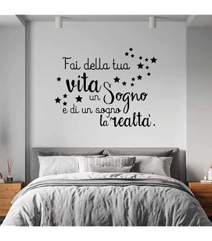 Adesivo Murale Oracal – LIFE IS SHORT, Citazione, Vinile Opaco, Removibile, Scegli Colore - 3