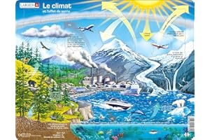 Larsen NB1 Notre Climat et l'effet de Serre, édition Français, Puzzle Cadre avec de 69 pièces