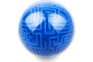 ATOMDREAM TECH 3D Puzzle Maze Ball – Brain Teaser Toy for Kids & Adults, Memory Logic Game Ball for Boys Girls, Hand-Eye Coordination & Reaction Speed Challenge, (Blue)