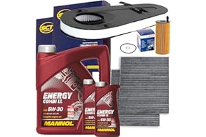BANDELONE Inspektionspaket + 5W30 Öl passend für 5er F10 F11 F07
