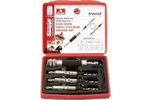 Trend Snappy 4-Piece Flip Over Driver Set, Quick Change & Efficient Piloted Countersinking, SNAP/FLIP/SET