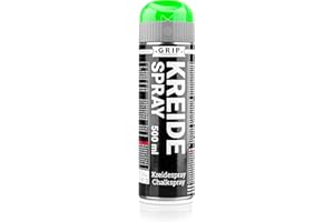 ‎GRIP EVENTBASICS GRIP Eventbasics Kreidespray 500 ml, neongrün, mit Überkopfdüse, Sprühkreide für temporäre Markierungen