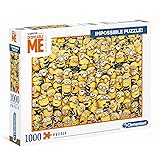 Clementoni 39408 Impossible Puzzle Minions – Puzzle 1000 Teile ab 9 Jahren, Erwachsenenpuzzle mit Wimmelbild, herausfordernde